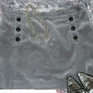 Banana Republic Skirt - Gray Velvet Sz 14